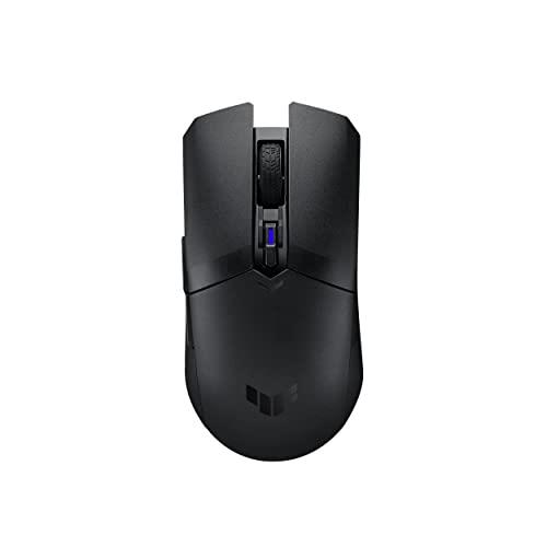 ASUS TUF Gaming M4 Wireless Gaming Mouse - 62g Ultra Lightweight Design, 2.4GHz, Bluetooth, 6 Programmable Buttons, PBT Top Cover, PBT L/R Buttons, PTFE Mouse Feet, ASUS Antibacterial Guard