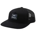 RVCA Men's Adjustable Snapback Trucker Hat, Rvca Trucker/Printed Black, One Size