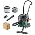 Bosch Wet & Dry Vacuum Cleaner with Blowing Function UniversalVac 15 (1000W, 15 Litre, 10 x Replacement Paper Filter Dust Bags Inc)