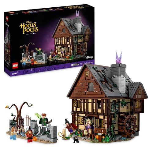 LEGO® Ideas Disney Hocus Pocus: The Sanderson Sisters' Cottage 21341 Collectible Building Set; Nostalgic Halloween Toy for Adults and Fantasy-Comedy Lovers; Brick-Built Film Memorabilia