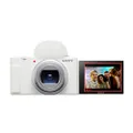 Sony ZV-1 II Vlog Camera for Content Creators and Vloggers - White