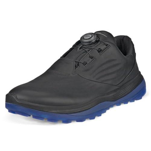 ECCO Men's Lt1 Boa Hybrid Waterproof Golf Shoe, Black, 11-11.5