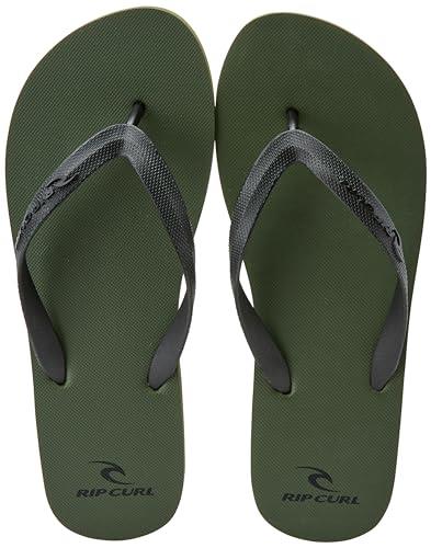 Rip Curl Brand Logo Bloom Open Toe, Olive, Size US 11