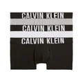 Calvin Klein Men's Intense Power Cotton Trunk, Black/Grey Heather/White, Small (Pack of 3)