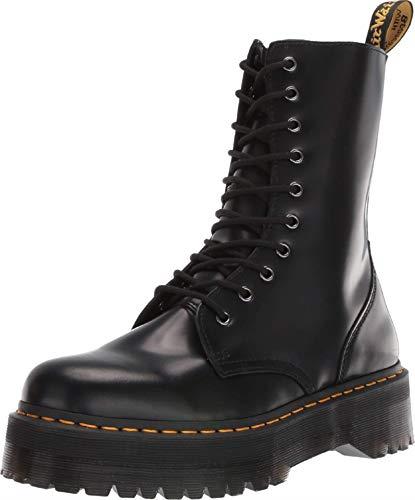 Dr. Martens Women's Jadon Hi Smooth Leather Platform Boots, Black, Size 6.5 UK