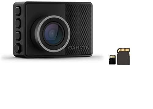 Garmin Dash Cam 57, 1440p Dash Cam, GPS Enabled with 140-Degree Field of View (010-02505-11) with Compatible Garmin Constant Power Cable for Bundle