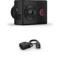 Garmin Dash Cam Tandem, Compact Dual-Lens Dash Camera with Two 180-degree Lenses That Record in Tandem Black with Compatible Garmin Constant Power Cable Bundle