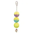 Kazoo Triple Cage Ball with Bell Bird Toy,