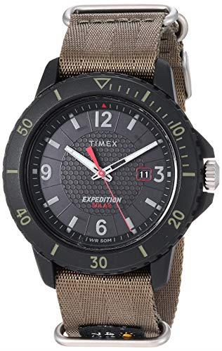 Timex Men's Expedition Gallatin 45mm Watch, Green/Black, Modern