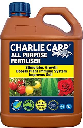 Charlie Carp All Purpose Fertiliser 2.5L - Outdoor and Indoor Plant Food for Veggies, Orchids, Roses and Citrus Trees - Flower Food and House Plant Fertiliser - Makes 750L