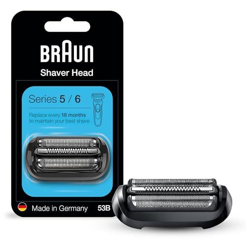 Braun Series 5 53B Electric Shaver Head, Black – Designed for Series 5 and Series 6 shavers (new generation)