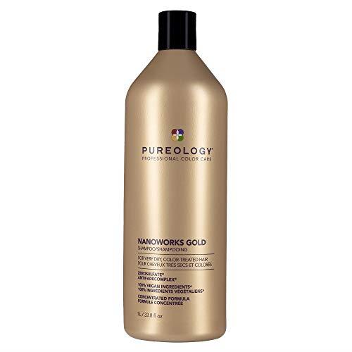 Pureology Nanoworks Gold Shampoo | For Dry, Aging, Colour-Treated Hair Vegan 1 Litre