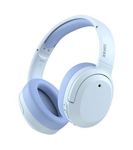 Edifier W820NB Hybrid Active Noise Cancelling Headphones - Hi-Res Audio - 49H Playtime - Comfortable Fit - Wireless Bluetooth Headphones for Travel, Flight, Train, Commute- Blue