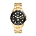 Fossil Fossil Blue Dive Gold Analog Watch FS6035