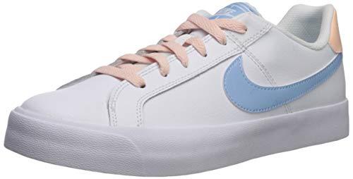 Nike Women's WMNS Court Royale AC Tennis Shoes, Blanc White Psychic Blue Crimson Tint 108, 9.5 AU