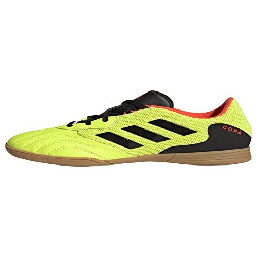 adidas Copa Sense.3 in Sala Soccer Shoe, Team Solar Yellow/Black/Solar Red, 5.5 US Unisex Big Kid