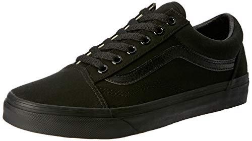 Vans Old Skool Sneakers, Unisex, Black/Black,12 US Men / 14 US Women