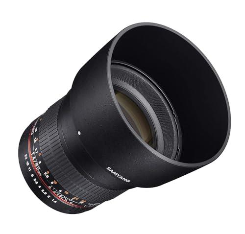 Samyang SY85M-E 85mm F1.4 Aspherical High Speed Lens for Sony E-Mount Cameras,Black
