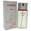 Ted Lapidus Pour Homme Sport for Men 3.33 oz. EDT Spray, 100 ml, White (3013)