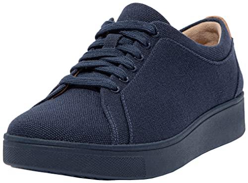 Fitflop Women's Rally E01 Multi-Knit Trainers Sneaker, Midnight Navy, 10 US
