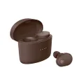 Yamaha TW-E5B True Wireless Earphones with Clear Voice Capture, Ambient Sound and Listening Care, Brown