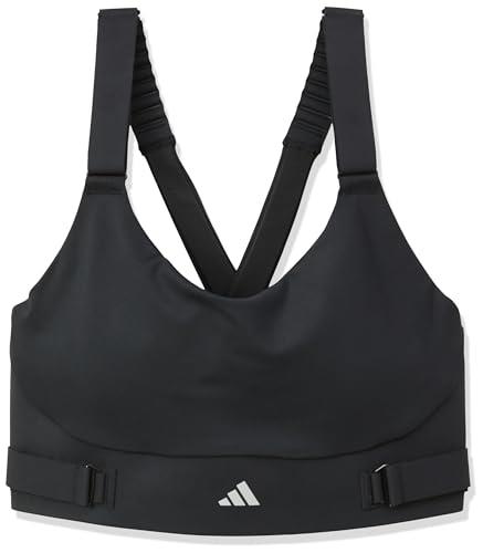 Adidas IKV41 Women's Sports Bra, FastImpact Luxe Run High Support Bra, Black (IQ3359), L-CD(C-Dcup)