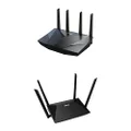ASUS RT-AX5400 Dual Band WiFi 6 Extendable Router & RT-AX53U (AX1800) Dual Band WiFi 6 Extendable Router