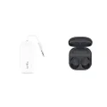 Samsung Galaxy Buds2 Pro (Graphite) + Twelve South AirFly Pro (White)
