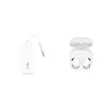 Samsung Galaxy Buds2 Pro (White) + Twelve South AirFly Pro (White)