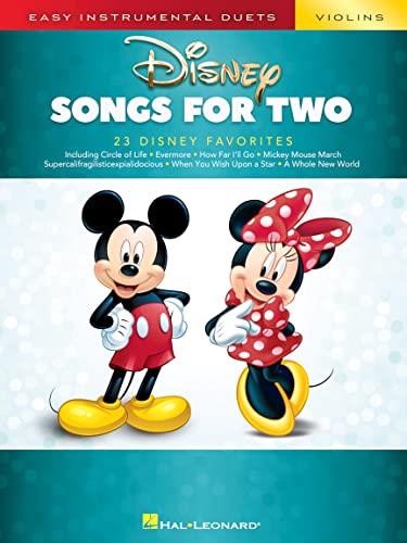 Hal Leonard Disney Songs for Two Violins Songbook: Easy Instrumental Duets