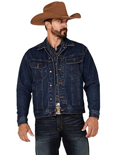 Wrangler Men's Big & Tall Unlined Denim Jackets, Antique Indigo, 4X-Large US