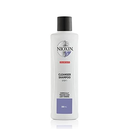 Nioxin System 5 Cleanser Normal To Thin-Looking Chemically Treated for Unisex, 10.1 oz Shampoo, 303 milliliters