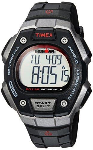 Timex Ironman Classic 50 Full-Size Watch, Black/Gray/Red, No Size, Classic