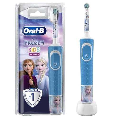 Oral-B Stages Power Kids Electric Rechargeable Toothbrush with Disney Frozen Characters, 1 Handle, 1 Brush Head, UK 2 Pin Plug for Ages 3+