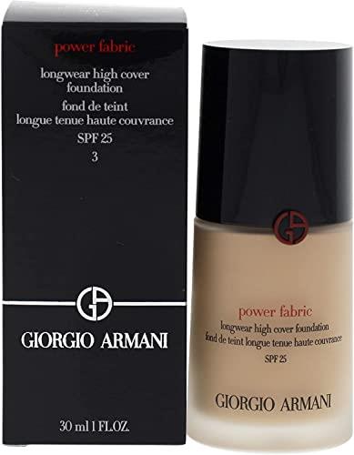Giorgio Armani Power Fabric Longwear High Cover Foundation SPF 25-03 by Giorgio Armani for Women - 1 oz Foundation, 29.57 millilitre