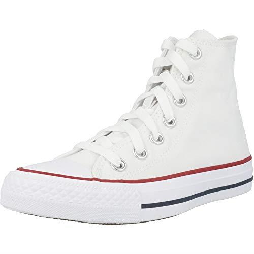 Converse Chuck Taylor All Star Shoes (M7650) Hi Top in Optical White, 6 D(M) US Mens / 8 B(M) US Womens, Optical White