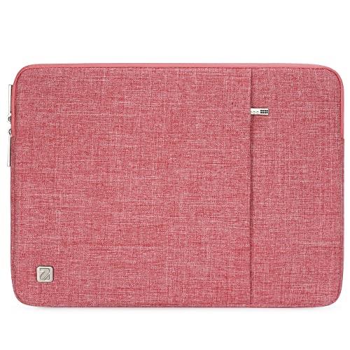NIDOO 10 Inch Laptop Sleeve Case Water Resistant Protective Portable Bag for 9.7" 10.5" 11" iPad Pro / 10.5" iPad Air / 10" Microsoft Surface Go / 10.1" Lenovo Yoga Book / 10.1" Notebooks, Red