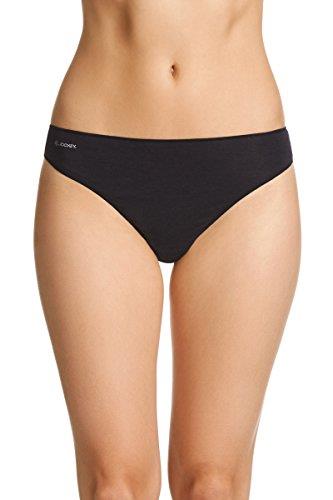 JOCKEY Women's Underwear No Panty Line Promise Bamboo G-String, Black, 12