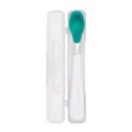 OXO TOT On-The-Go Feeding Spoon with Travel Case, Teal,
