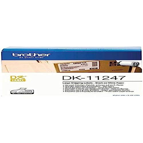 Brother Genuine DK-11247, Large White Shipping Labels, 103MM X 164MM, 180 Labels Per Roll