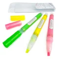 Zebra - Kirarich Glitter Ink Highlighters - Wallet of 3 - Pink, Yellow, and Green