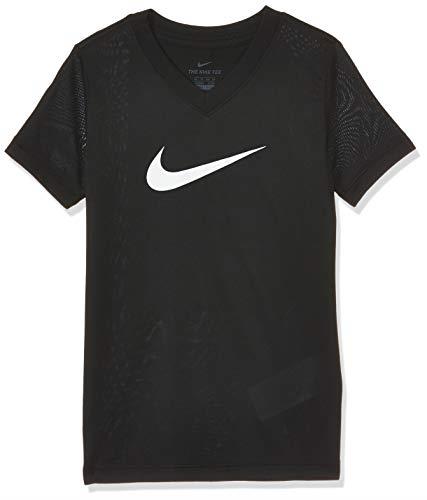 Nike Kids Dri-FIT Swoosh Training T-Shirt, Black, L