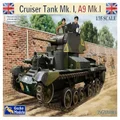 Gecko 1/35 Scale Cruiser Tank Mk. I, A9 Mk.1 Plastic Model Building Kit