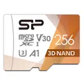 SP Silicon Power MicroSD Card 256GB [Nintendo Switch Operation Confirmed] 4K Compatible Class 10 UHS-1 U3 Maximum Read 100MB/s 3D Nand SP256GBSTXDU3V20AB