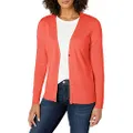 Amazon Essentials Women's Lightweight Vee Cardigan Sweater (Available in Plus Size), Coral Pink, XX-Large