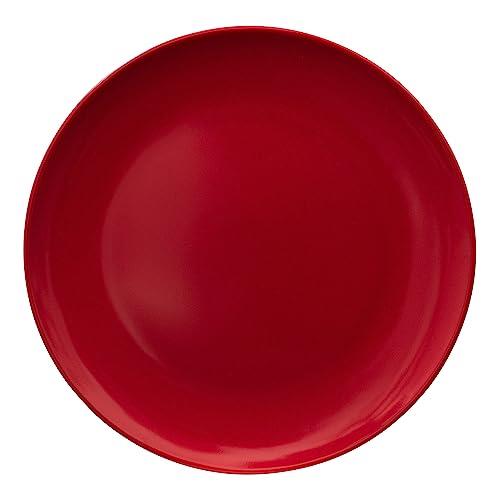 Serroni Melamine Dinner Plate 25 cm, Red