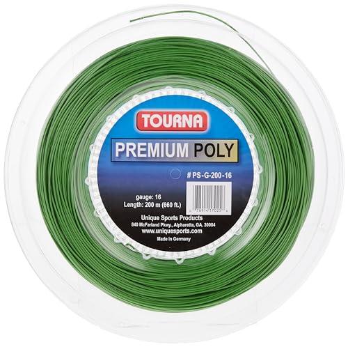 Tourna Premium Poly Durable Tennis String, Green
