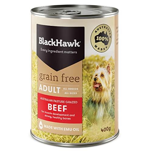 Black Hawk Adult All Breed Grain Free Beef Wet Dog Food 400 g (Pack of 12)