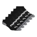 PUMA Women's 6 Pack Low Cut Socks, Black/Grey, 9-11