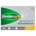 Berocca Sport Electrolyte Drink with B Vitamins & Minerals for Hydration & Nutritional Support During Exercise, Orange Flavour, 14 Pack Sachets